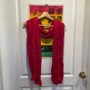 Apt. 9 Glitter Fringe Trimmed Fashion Scarf! FWP